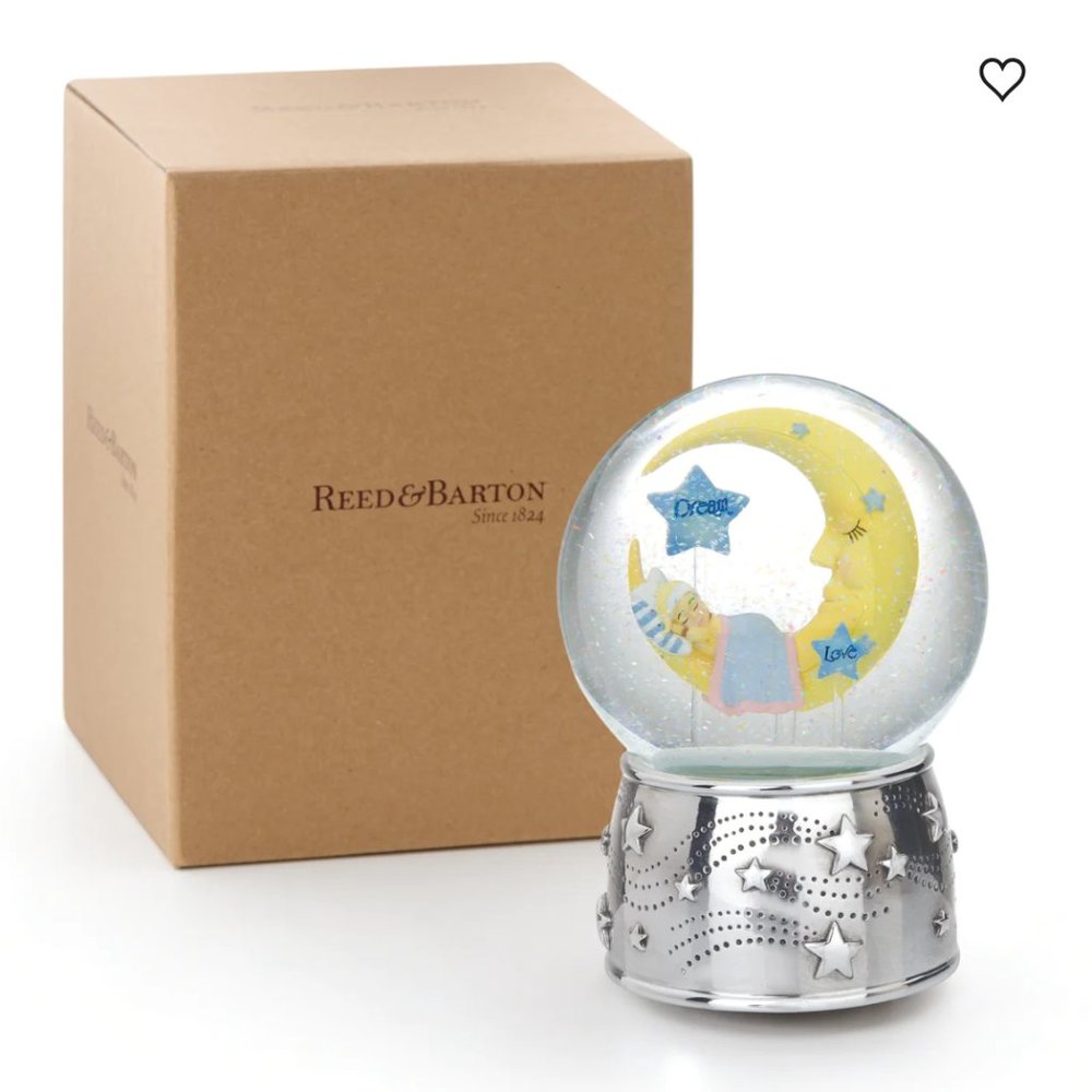 New In Box (NIB) Reed & Barton Sweet Dream Silverplate Musical Water Globe